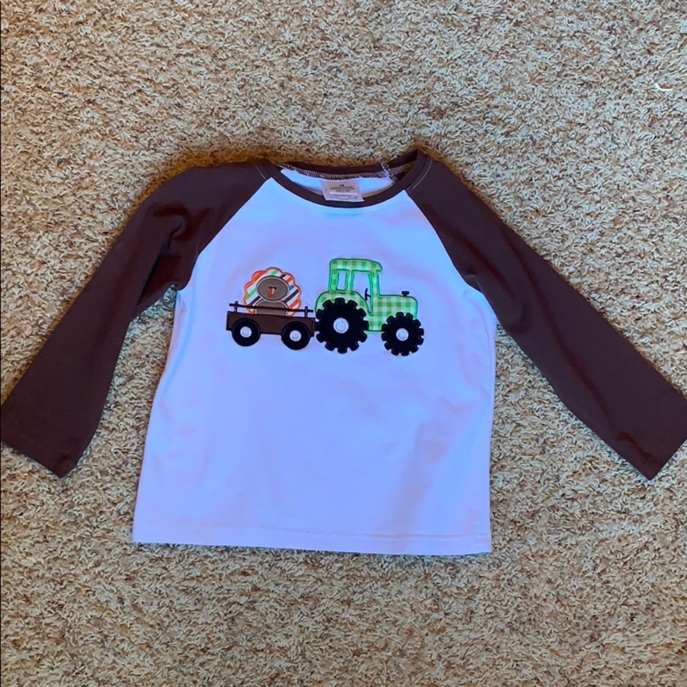 Boys Raglan Turkey shirt